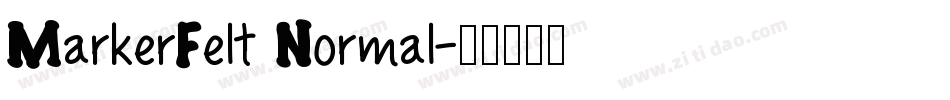 MarkerFelt Normal字体转换